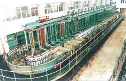 Cantilever annular electroplating auto-production line